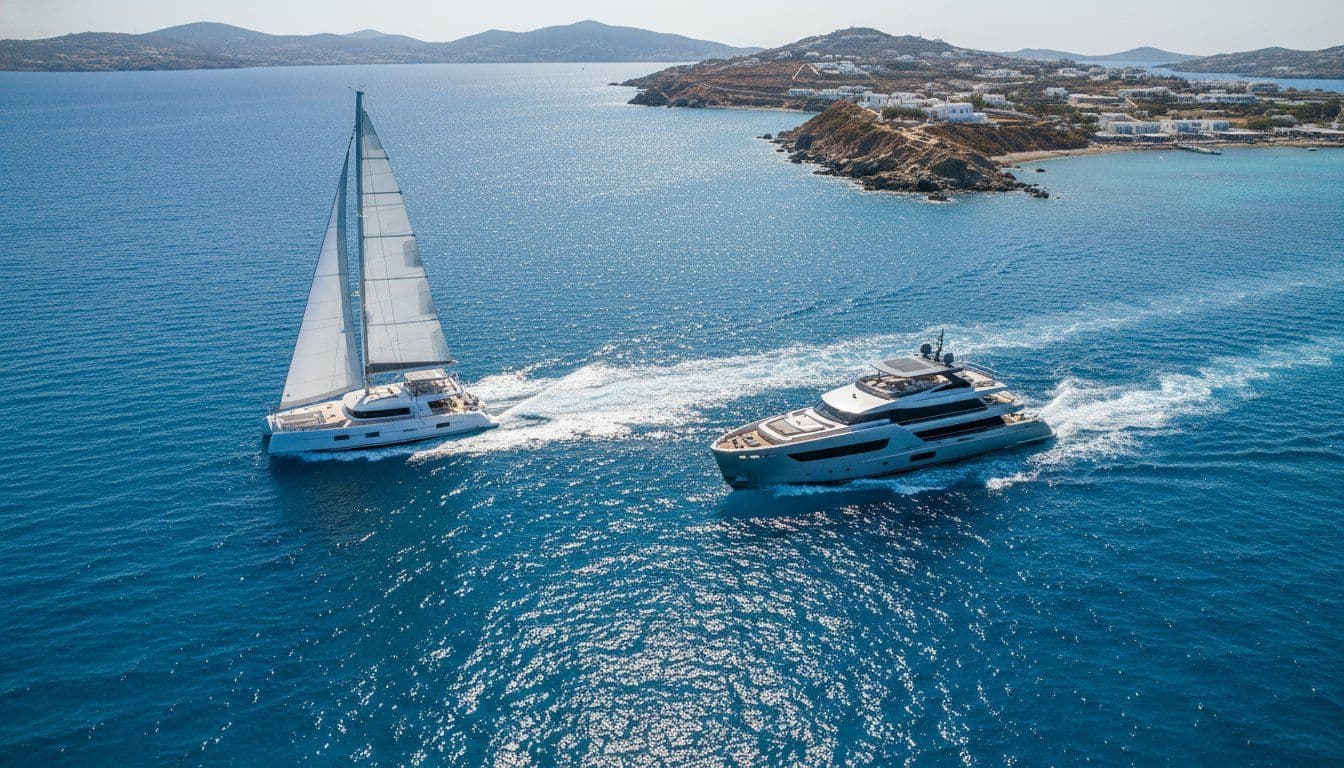 Sailing Yacht vs Motor Yacht Greece: The 2026 Luxury Charter Guide