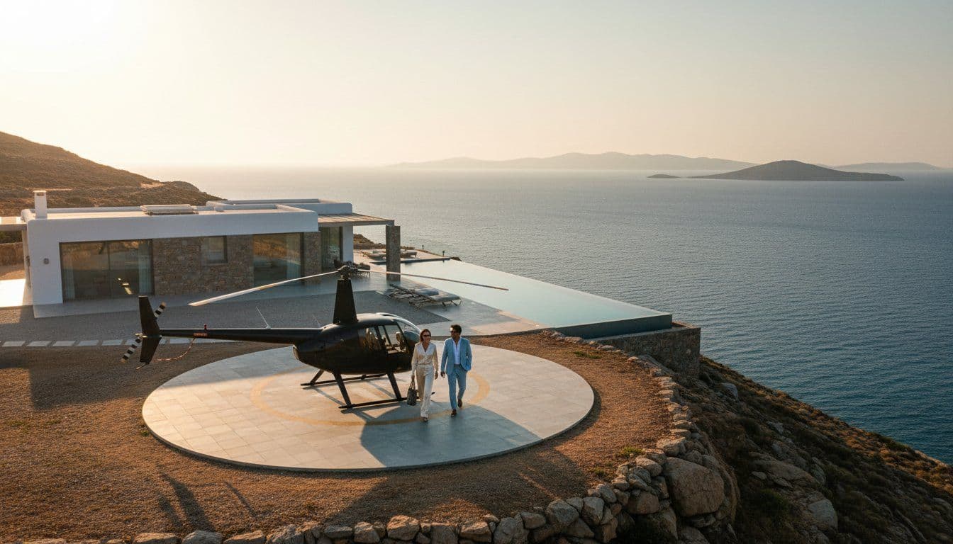 Paros Villa with Helipad: The Ultimate 2026 Guide to Elite Access