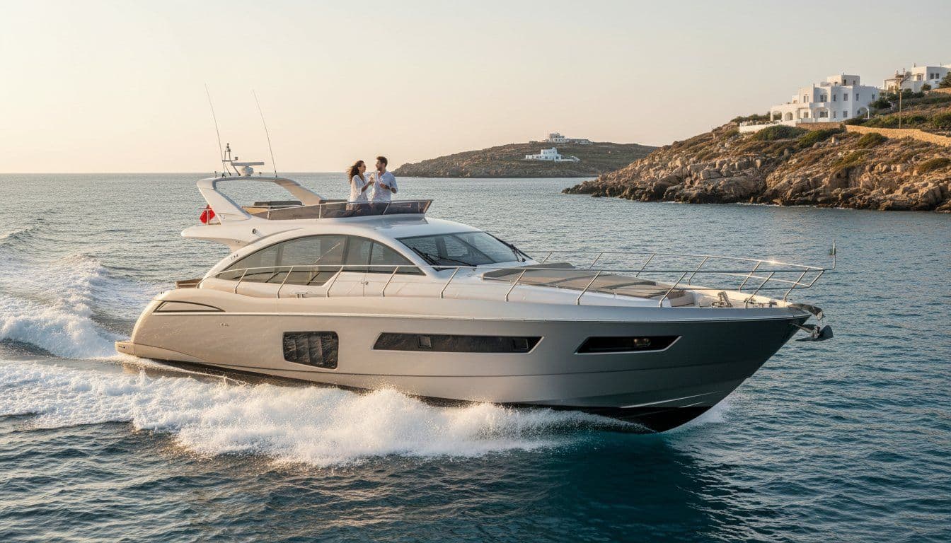 2026 Ferretti 68 Charter Guide: Luxury Private Yachting in Mykonos & the Cyclades