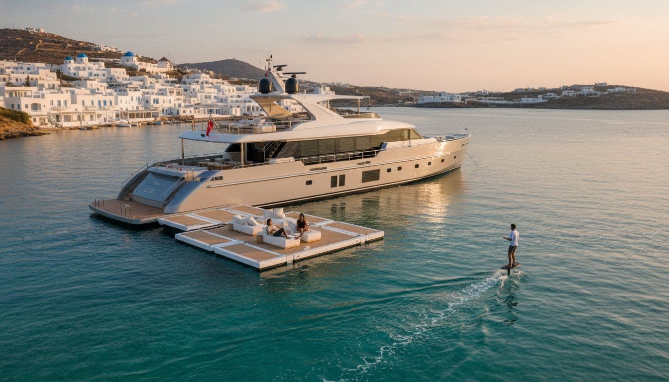 Charter Yacht Amenities Explained: The Ultimate 2026 Guide for Mykonos & the Cyclades
