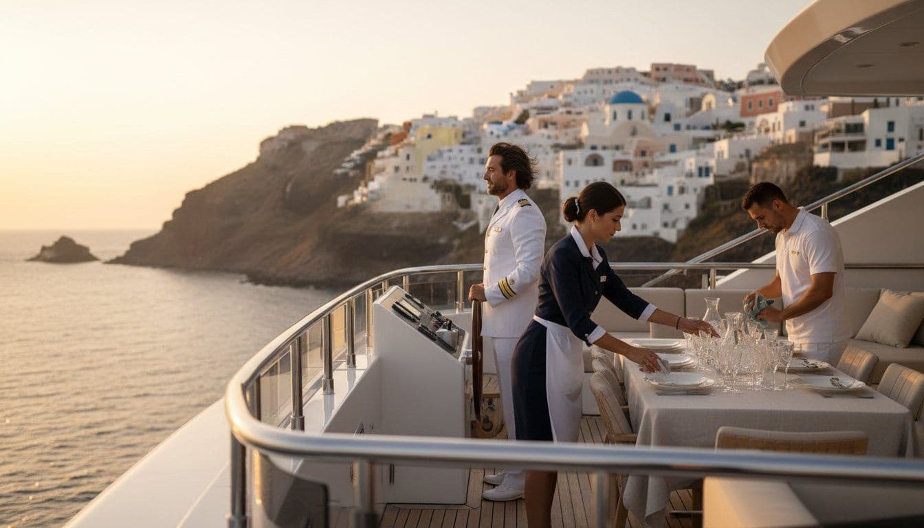 What Crew Is Included on a Charter Yacht? The 2026 Greek Luxury Guide