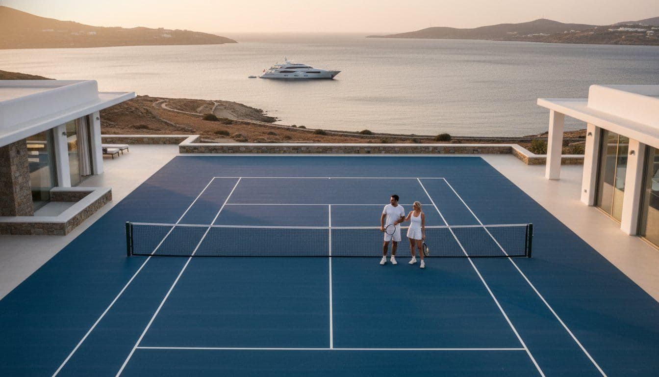 Mykonos Villa with Tennis Court: The Ultimate 2026 Private Sports Retreat