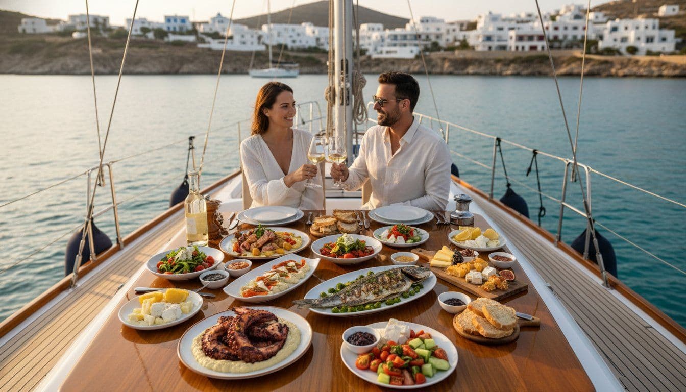 Greece Yacht Charter for a Gastronomy Tour: The 2026 Epicurean Guide