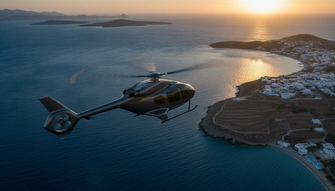 VIP Helicopter Transfer from Athens to Paros: The 2026 Luxury Guide
