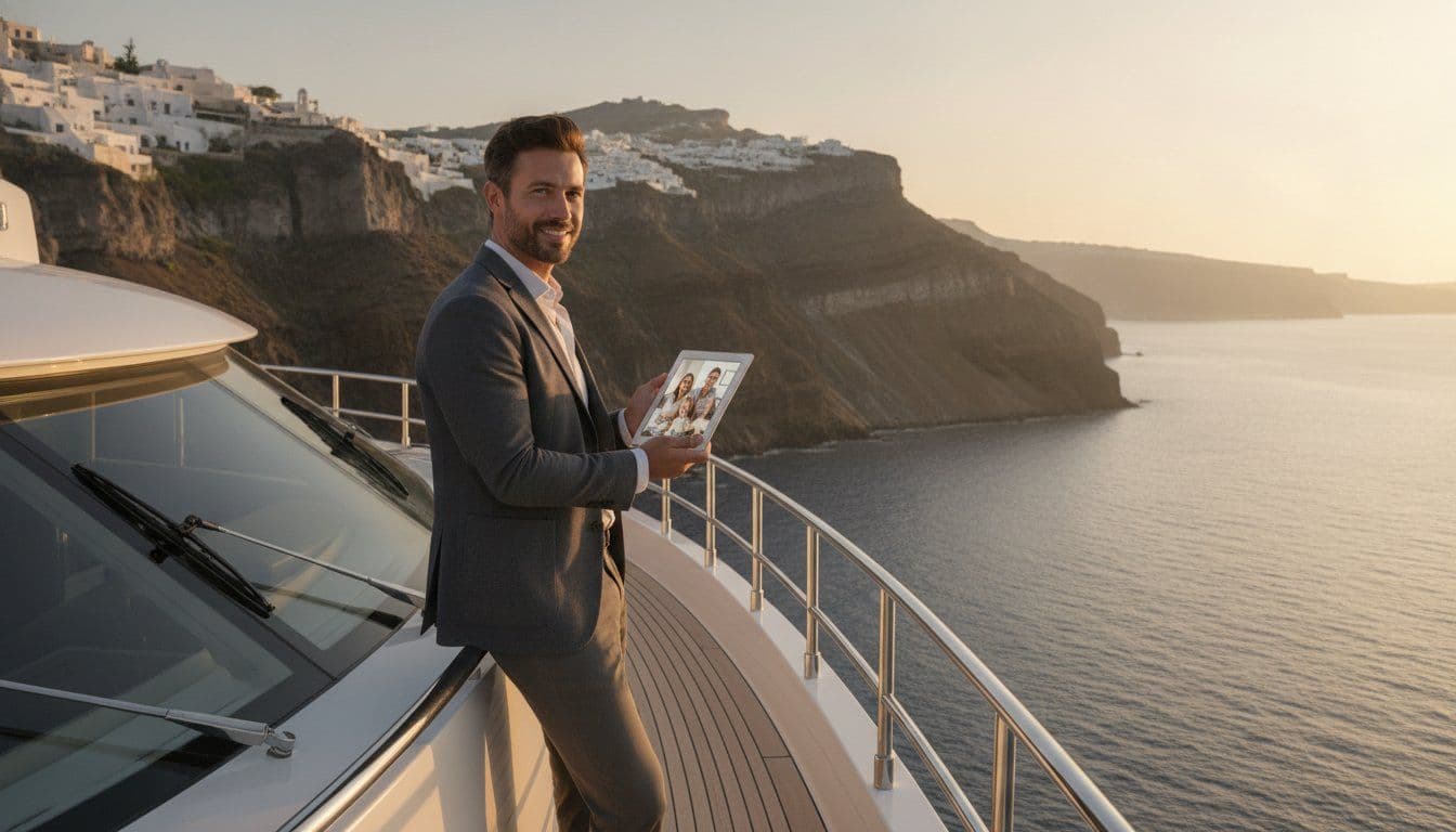 Charter Yacht Communication with Family Back Home: Staying Connected in the Greek Isles
