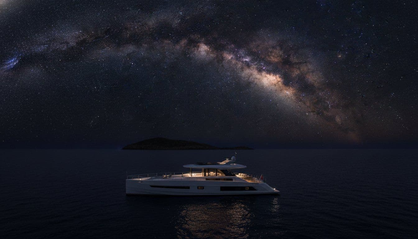 Celestial Voyages: The Best Spots for Stargazing from a Yacht in the Aegean