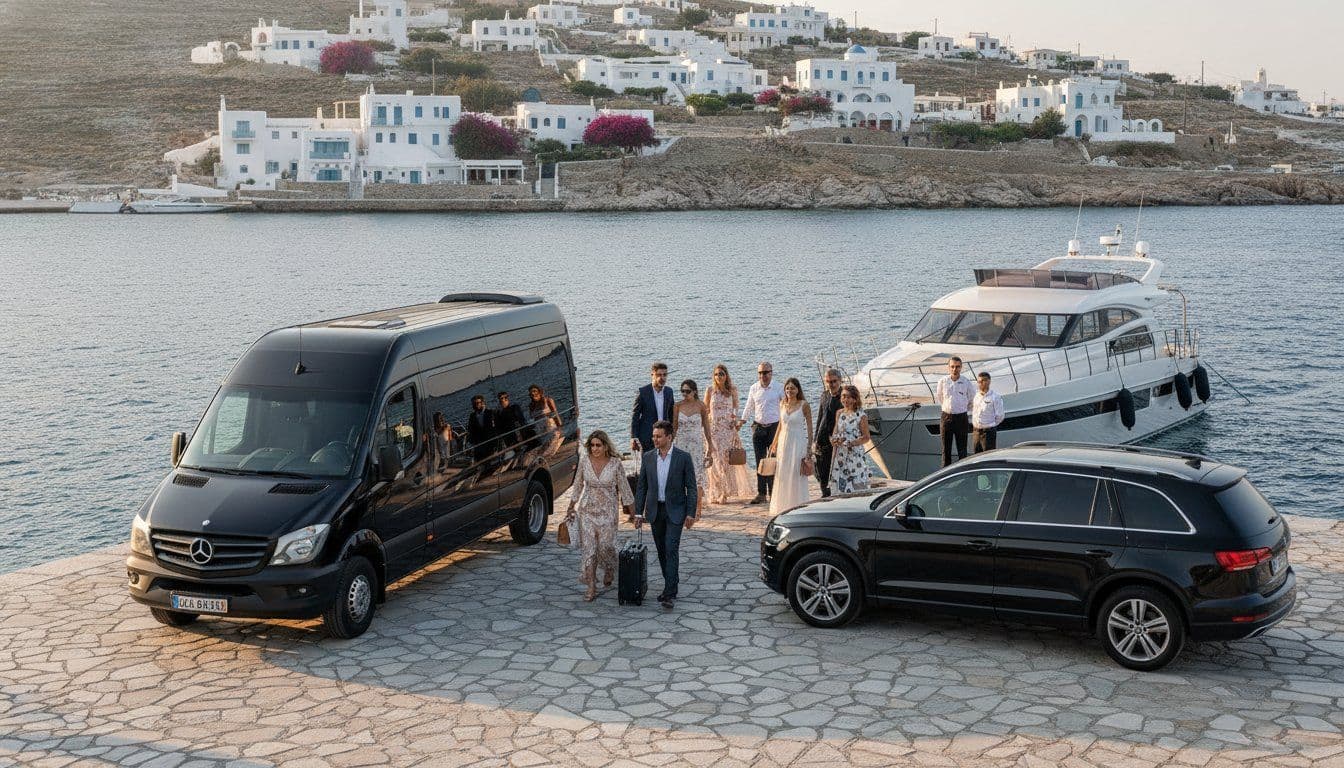 Arranging Luxury Transportation for Wedding Guests in Paros: The 2026 Planning Guide