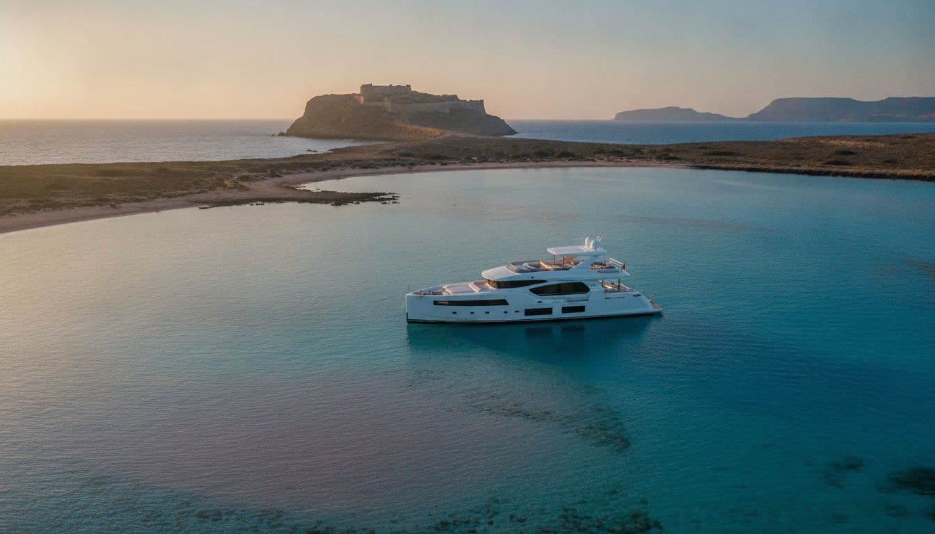 The Ultimate Yacht Charter to Gramvousa Island, Crete: A 2026 Luxury Guide