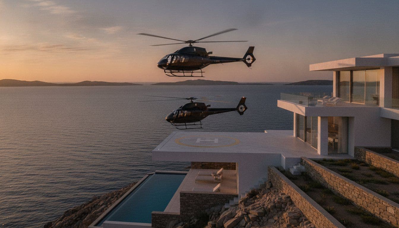 Luxury Villas with Private Helipad in Mykonos: The 2026 Elite Travel Guide