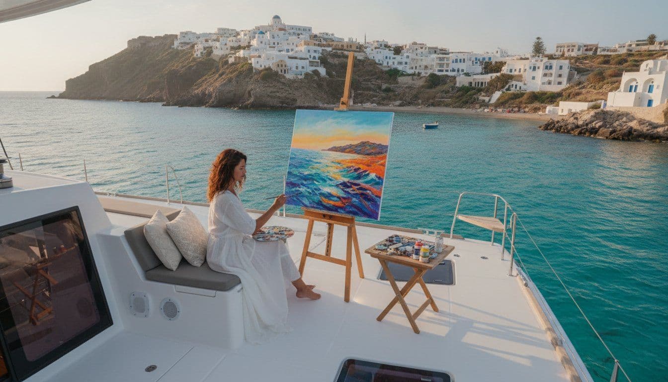 Greece Yacht Charter for a Painting Holiday: The Ultimate 2026 Creative Escape