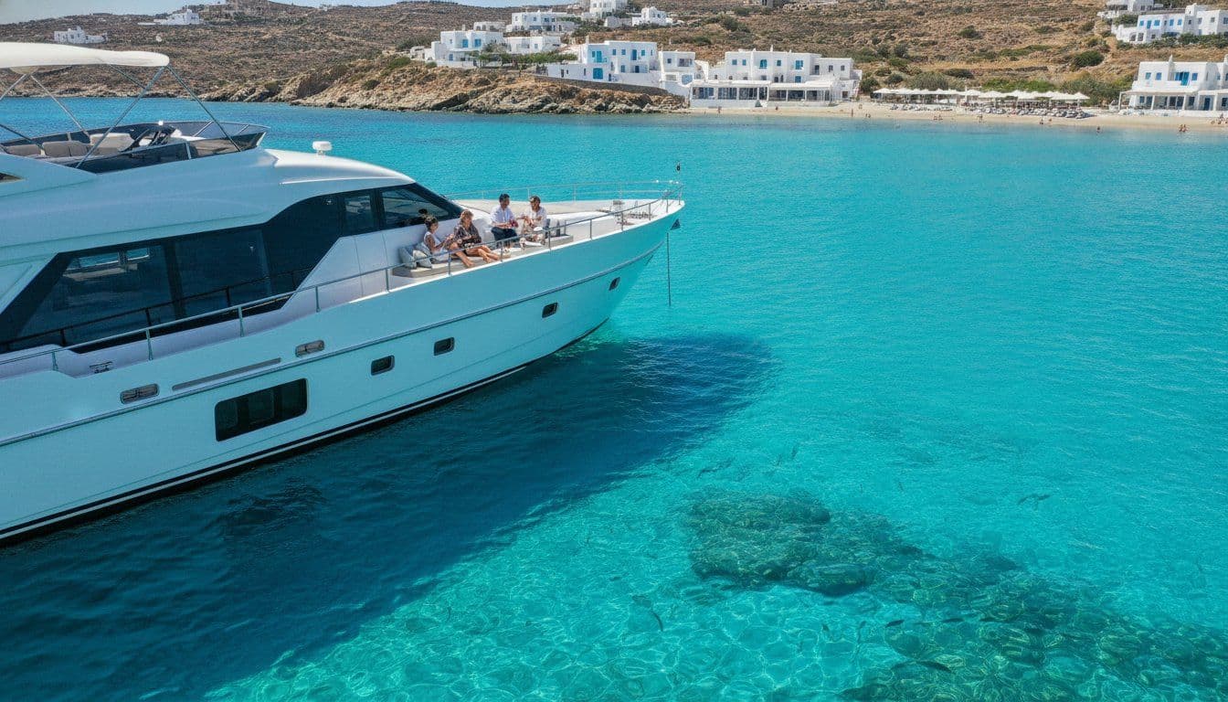 Mykonos South Coast Beaches by Yacht: The Ultimate Private Charter Guide 2026