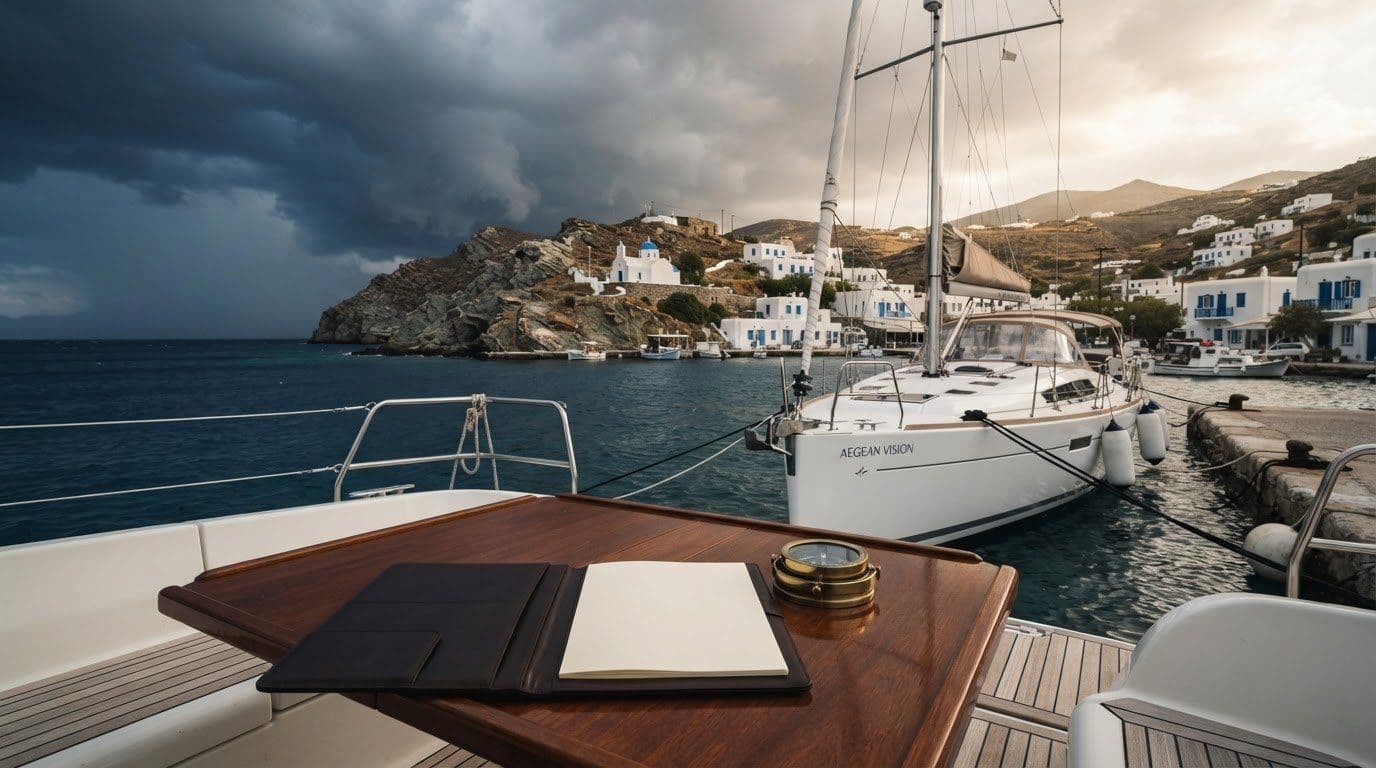 Yacht Charter Contract Cancellation Terms in Greece: 2026 Legal & Weather Guide