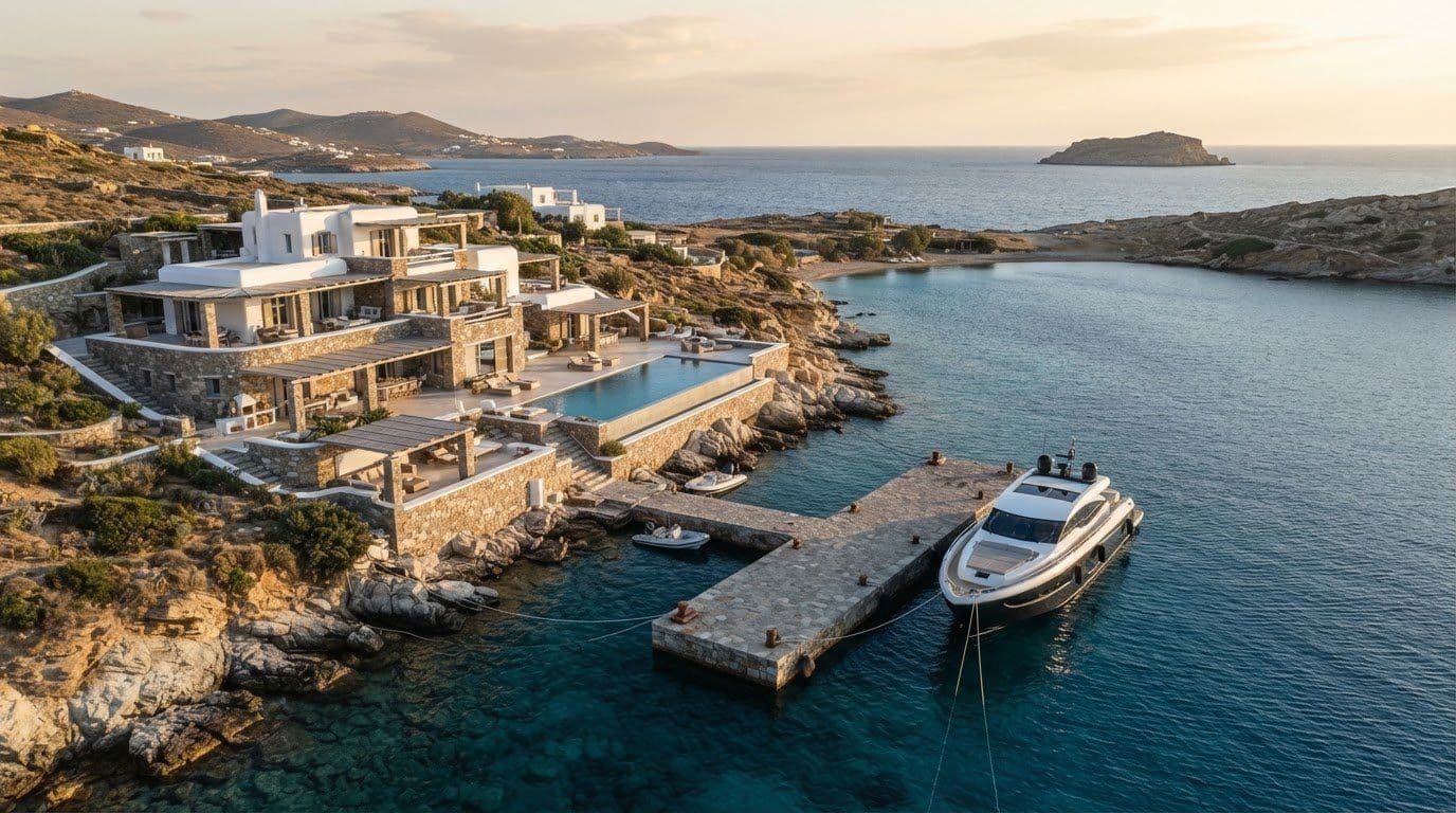 Luxury Villa Rental in Antiparos with Private Boat Dock: 2026 Guide