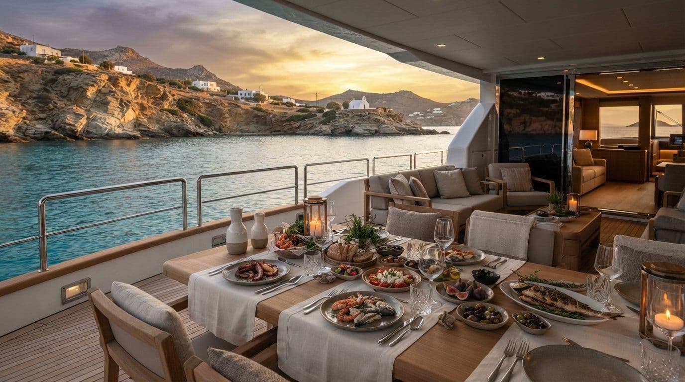 Curating an Elite Mediterranean Dining Experience Aboard a Private Yacht