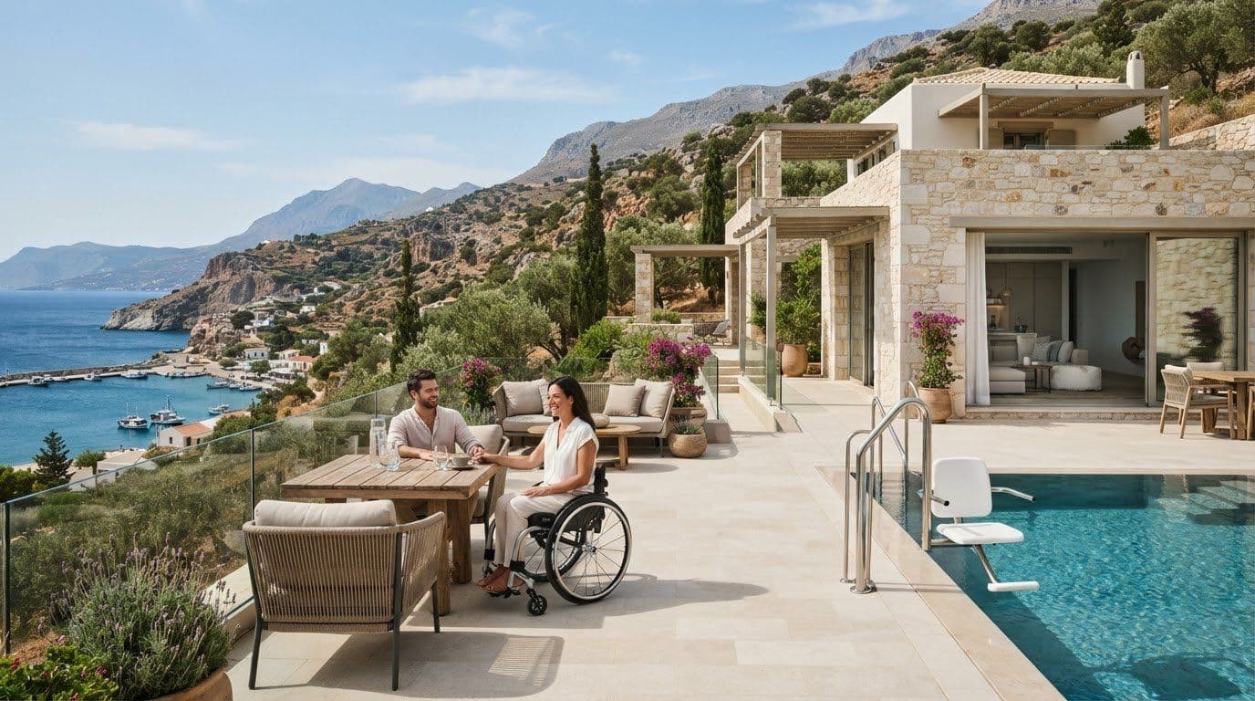 Wheelchair Accessible Luxury Villa Rental in Crete: A Practical Booking Guide