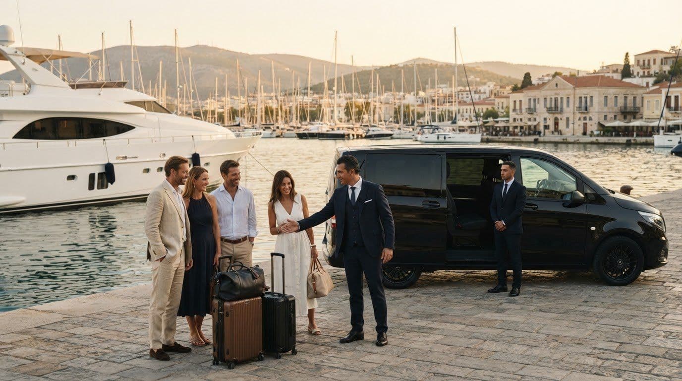 VIP Ground Transfers from Athens Marinas for Yacht Guests