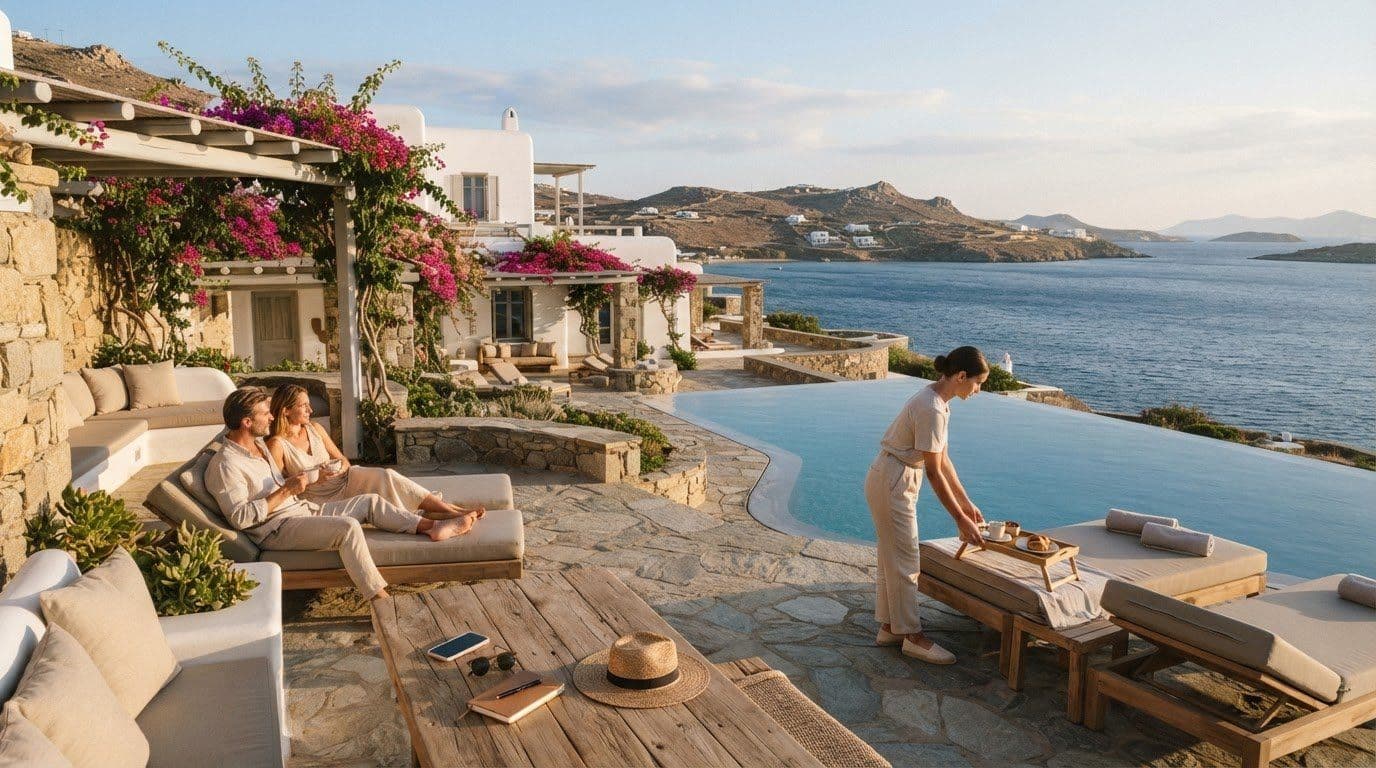 Fully Staffed Luxury Villa Rental in Mykonos: Privacy, Service and What to Expect