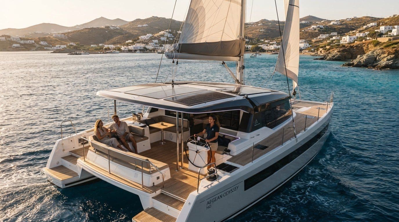 Crewed Sailing Yachts with Eco-Friendly Solar Hybrid Systems in Greece: A Charterer’s Guide