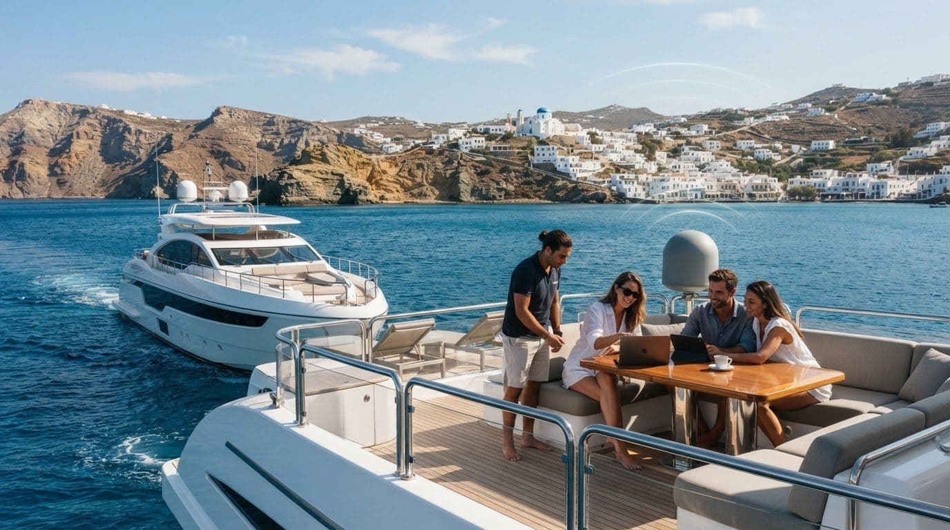 Charter Yachts Equipped with High-Speed Starlink: A Greek Islands Buying Guide