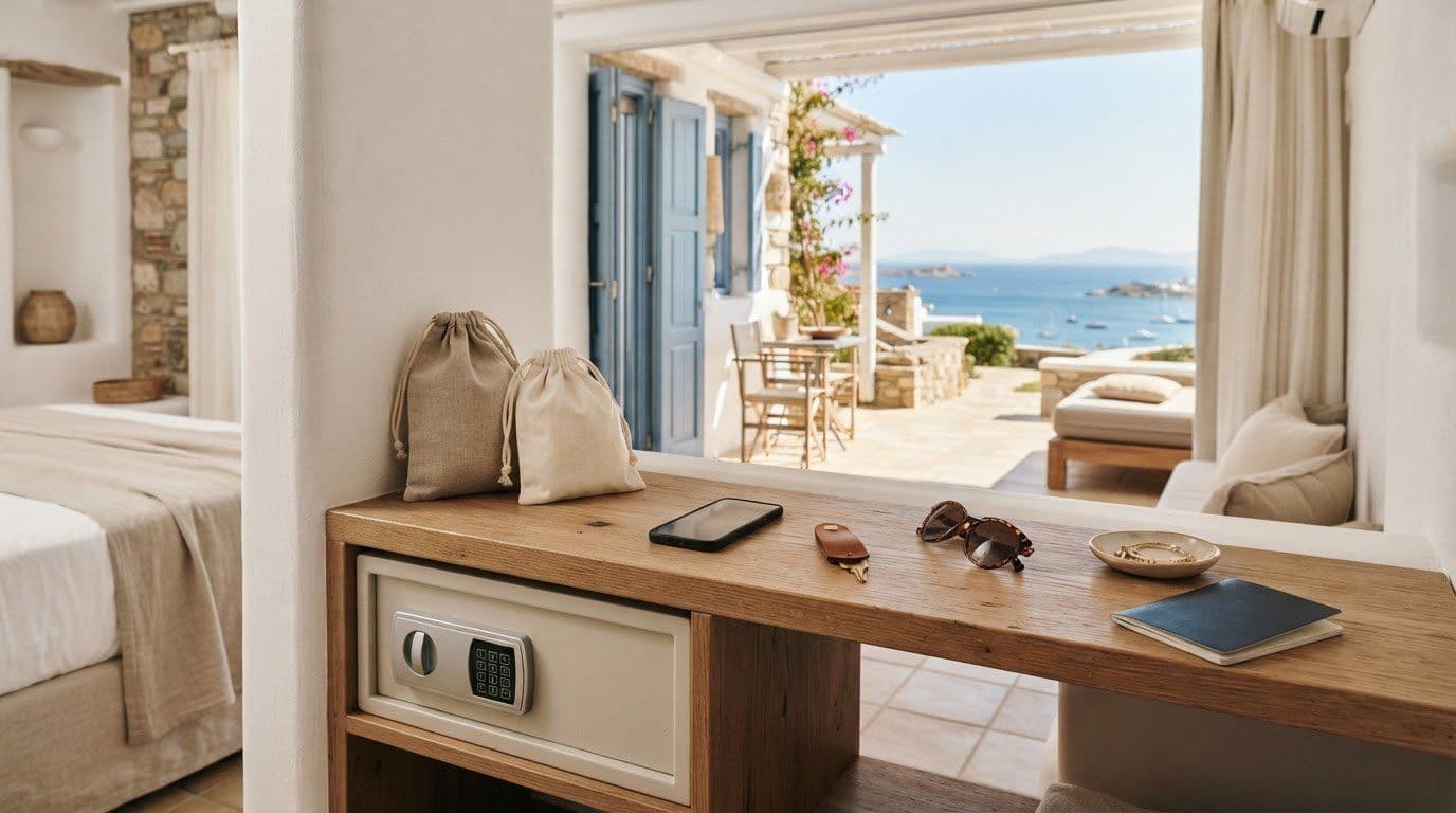 Protecting Valuables in a Rented Luxury Villa in Paros