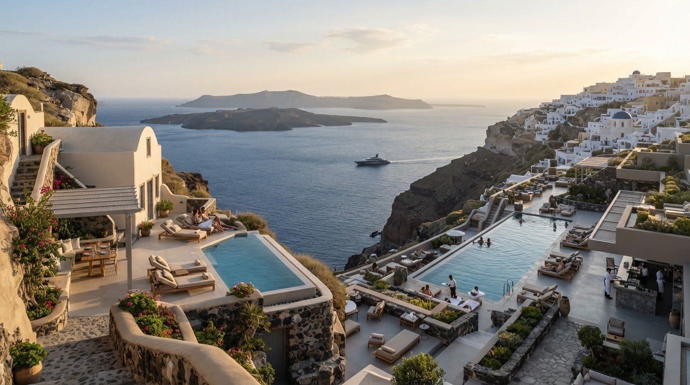 Renting a Villa vs Staying at a 5-Star Hotel in Santorini
