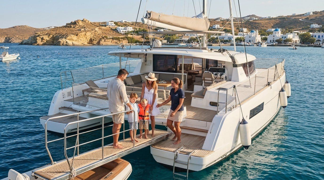 Child-Proofing Preparations Aboard Luxury Crewed Catamarans