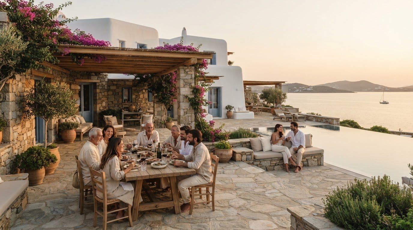 A Paros Villa Vacation to Impress Your In-Laws