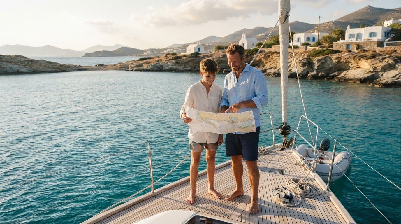 Father-Son Sailing in Greece: Yacht and Itinerary Options