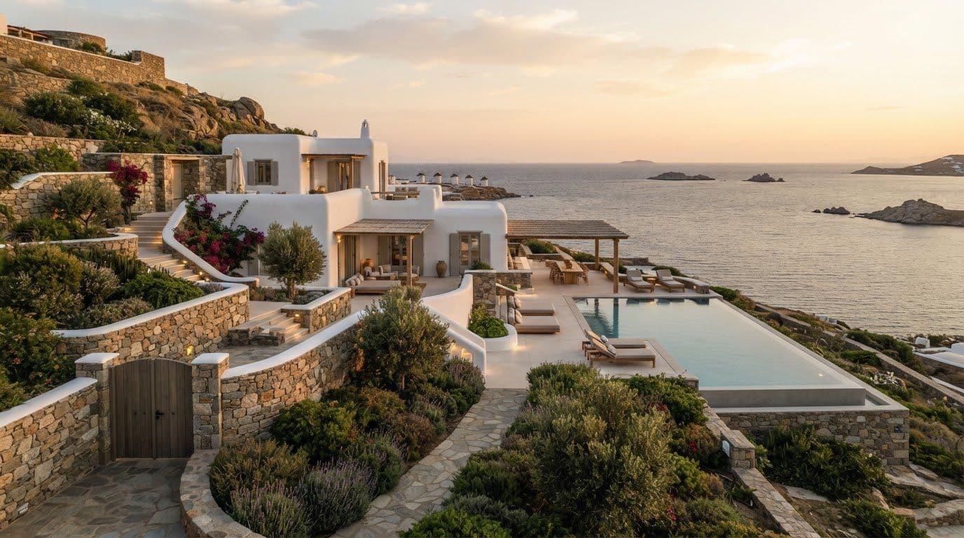 Mykonos Luxury Villa Rentals, Nightly Rates and Security