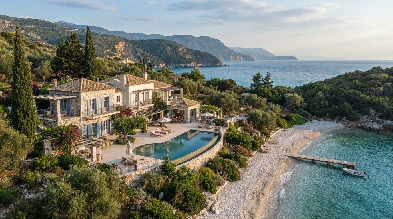 Corfu Luxury Villas with Prices and Private Beach Access