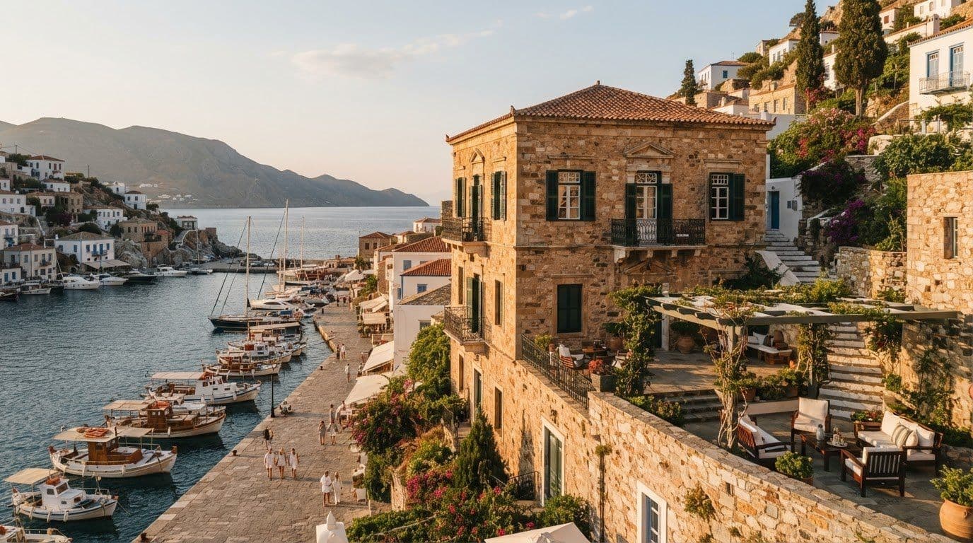Historic Mansion Rentals in Hydra Town: Stay Options