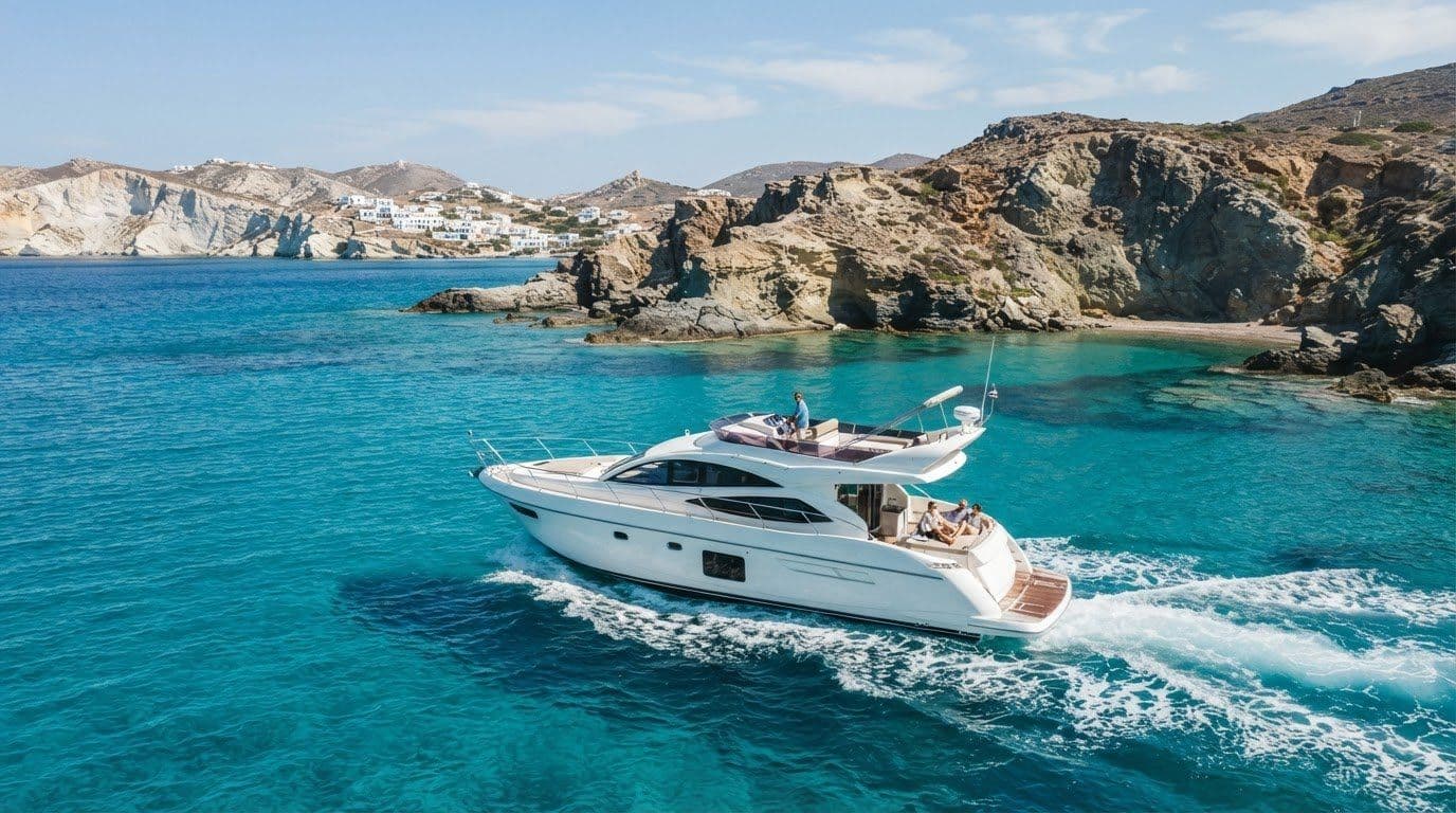 Private Yacht Charter in Kimolos: Boats, Skippers and Routes