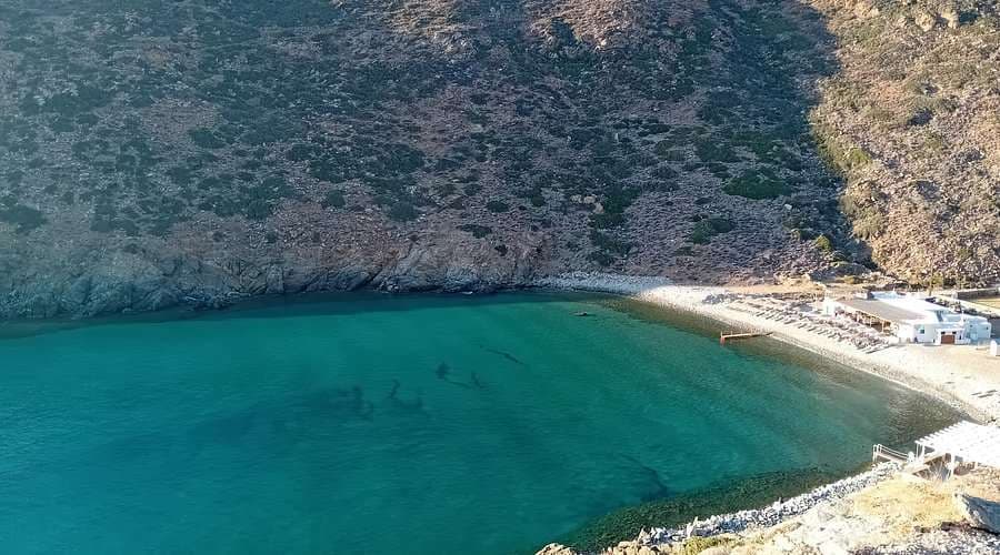 Yialoudia Bay Vroulidia Cheronissos from Sifnos  | Private 8-hour yacht experience