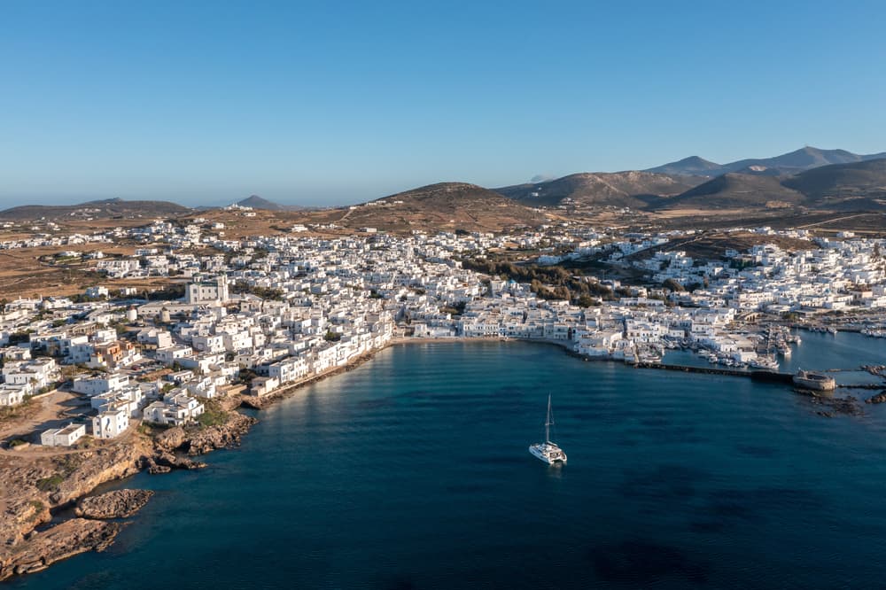 Paros & Naxos from Mykonos | Private 8-hour yacht experience with Ferretti 830