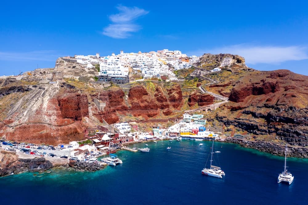 Santorini from Paros | Private Yacht Transfer with Fairline 52 Squadron