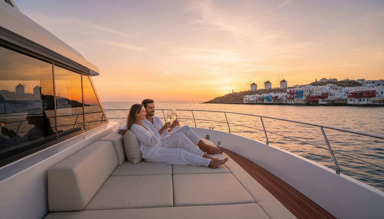 Private Yacht to Little Venice, Mykonos: The Ultimate 2026 Sunset Experience