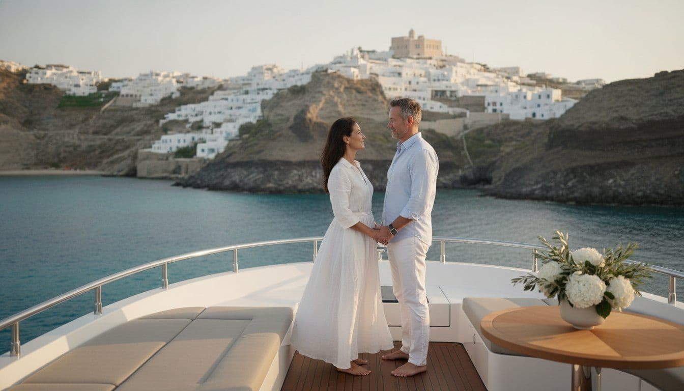The Ultimate Guide to a Private Yacht Charter for a Vow Renewal in Greece