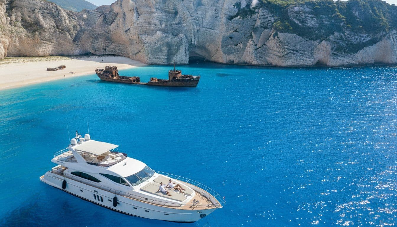 Yacht Charter to Navagio Beach Zakynthos: The 2026 Luxury Guide