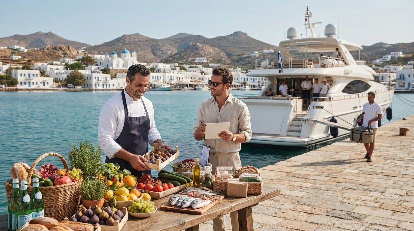 Yacht Provisioning in Naoussa, Paros: A Luxury Charter Planning Guide