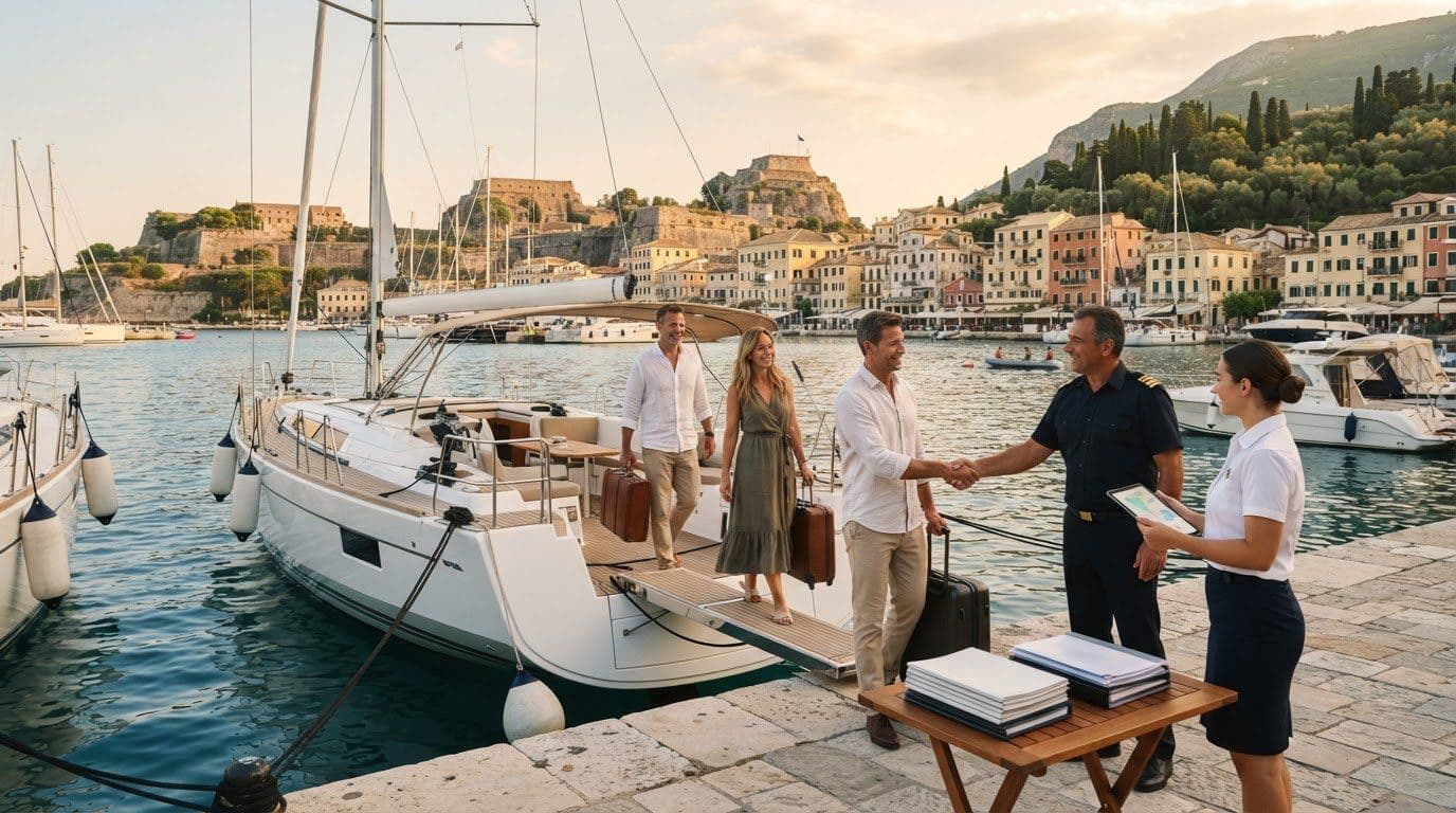 Luxury Crewed Yacht Charter in Corfu: Arrival and Customs Guide