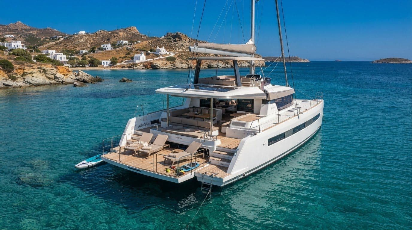 Luxury Catamarans with Hydraulic Swim Platforms in the Cyclades: A Charter Buying Guide