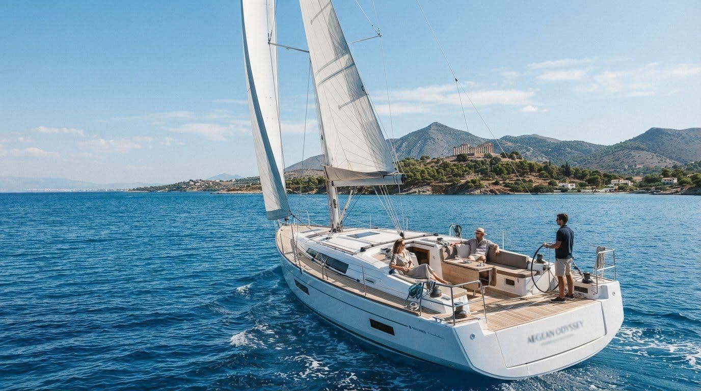 Crewed Yacht Cruise from the Athens Riviera to Aegina and the Temple of Aphaia