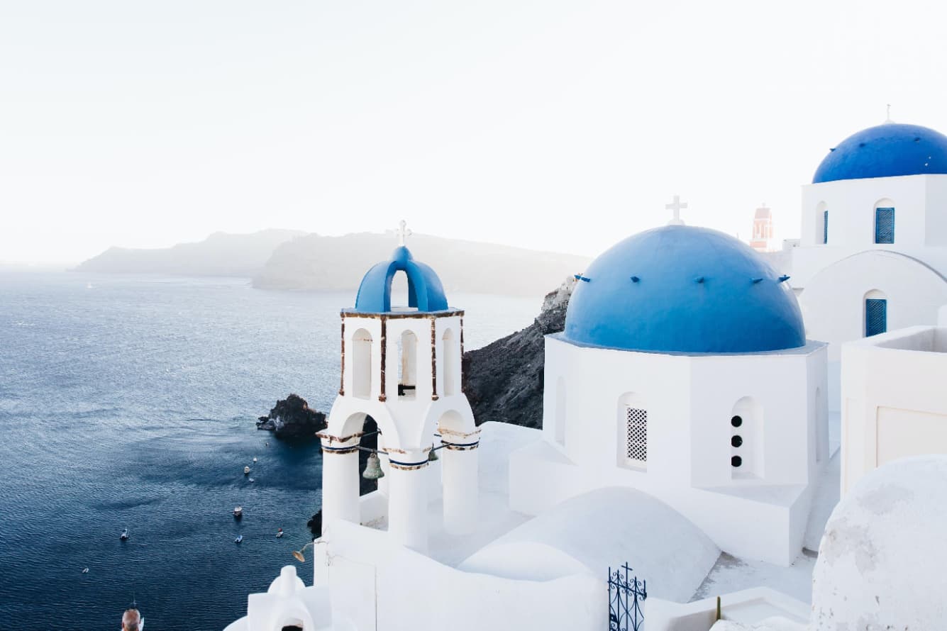 Santorini from Paros | Private 8-hour yacht experience with Ferretti 830